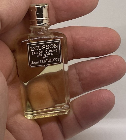 Vintage ECUSSON  Jean D’Albret Eau de Cologne Perfume Splash 1/3 Oz