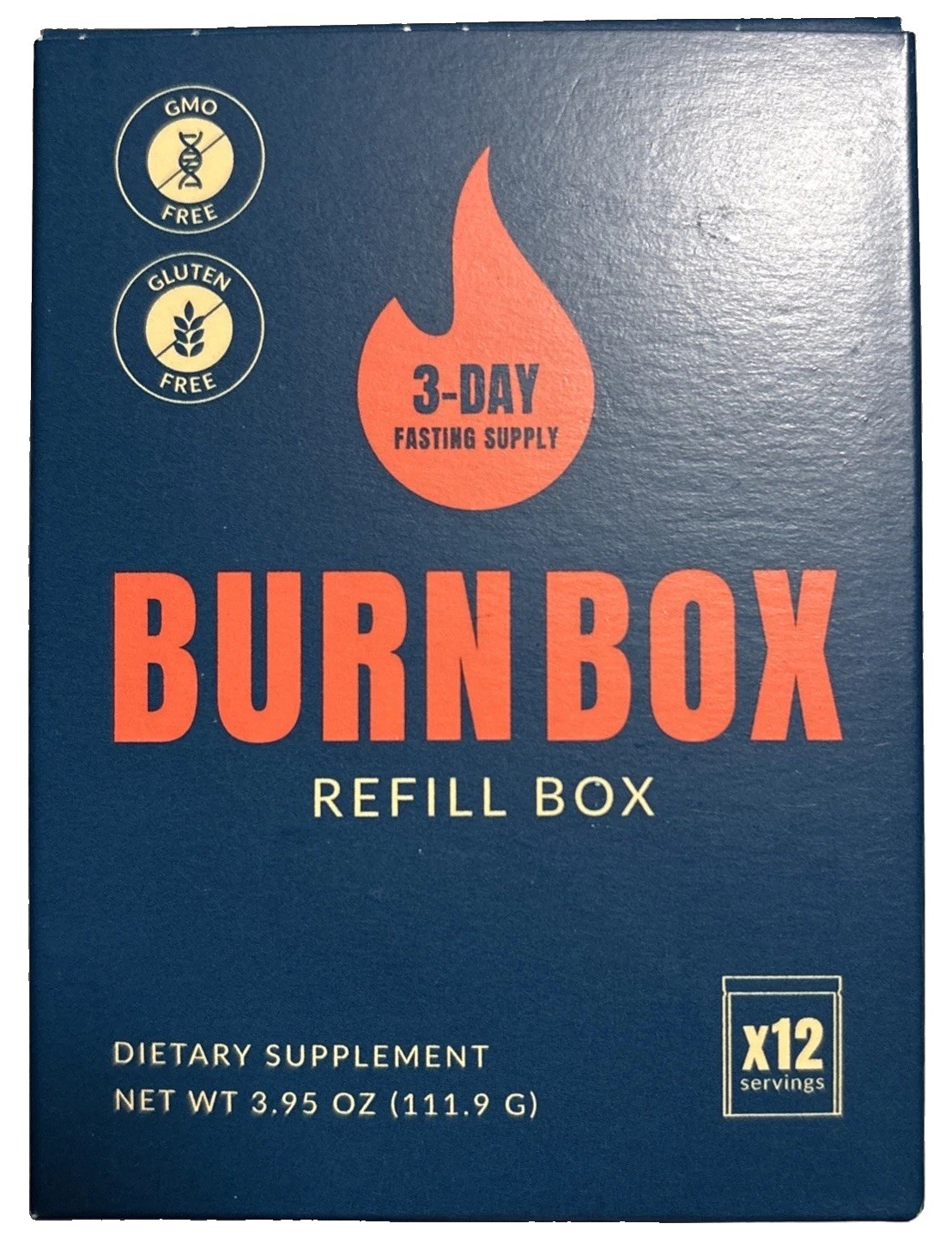 BurnBox Refill Box X12 Dietary Supplement Sealed Packs MFG 2026 Box Damage
