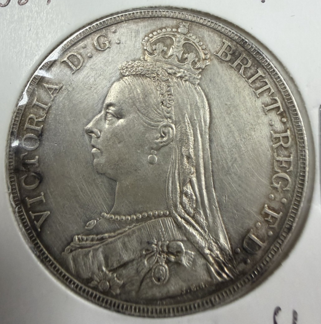 1887 Great Britain One Crown Queen Victoria Second Portrait  [086DUR]