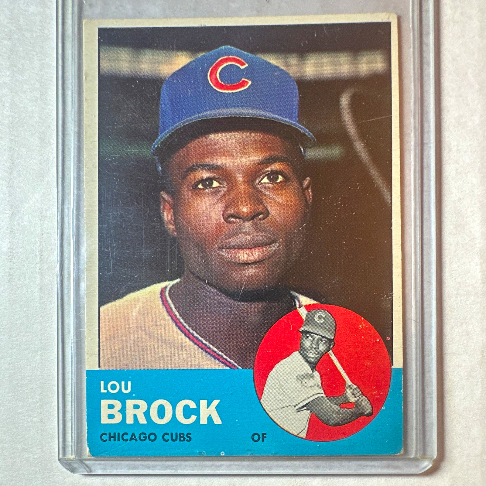 1963 Topps Lou Brock #472 Cubs HOF 2nd Year Semi High Number Vintage Baseball 1963 Topps Lou Brock #472 Cubs HOF 2nd Year Semi High Number Vintage Baseball