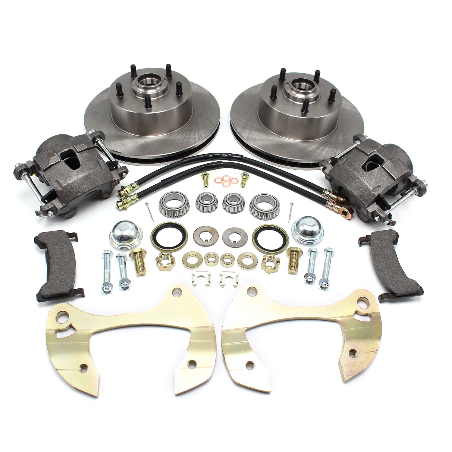For 1955-64 Chevy Full Size Impala Bel Air Car Deluxe Disc Brake Kit, 5 x 4-3/4\
