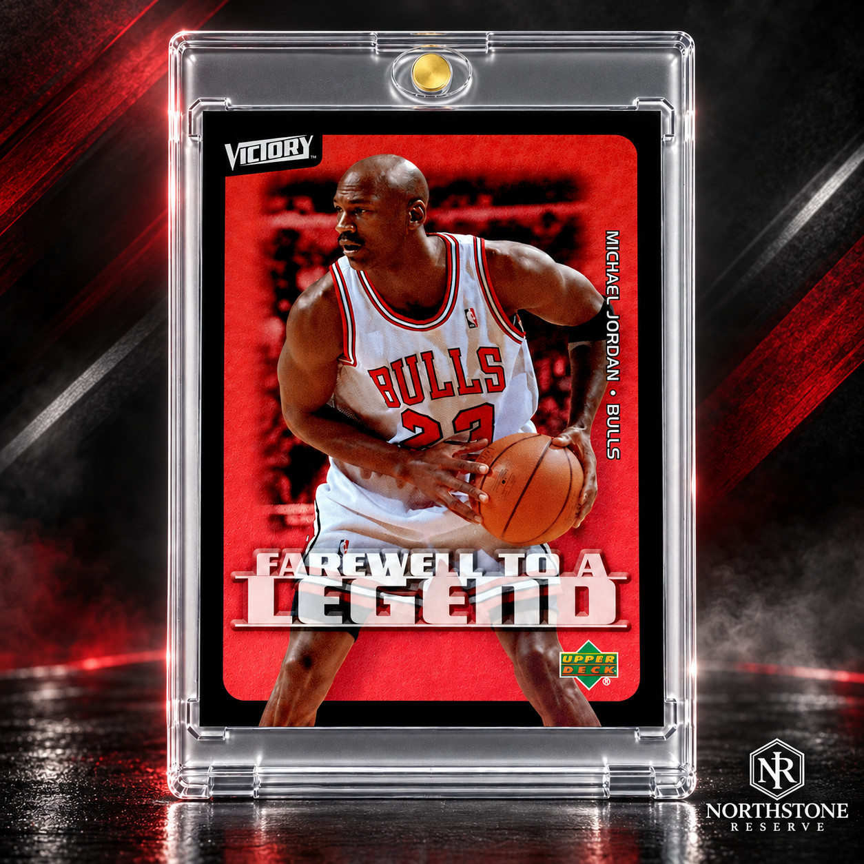 Michael Jordan Card Refractor 90’s INSERT SILVER HOLO FOIL BULLS JERSEY #23 NBA