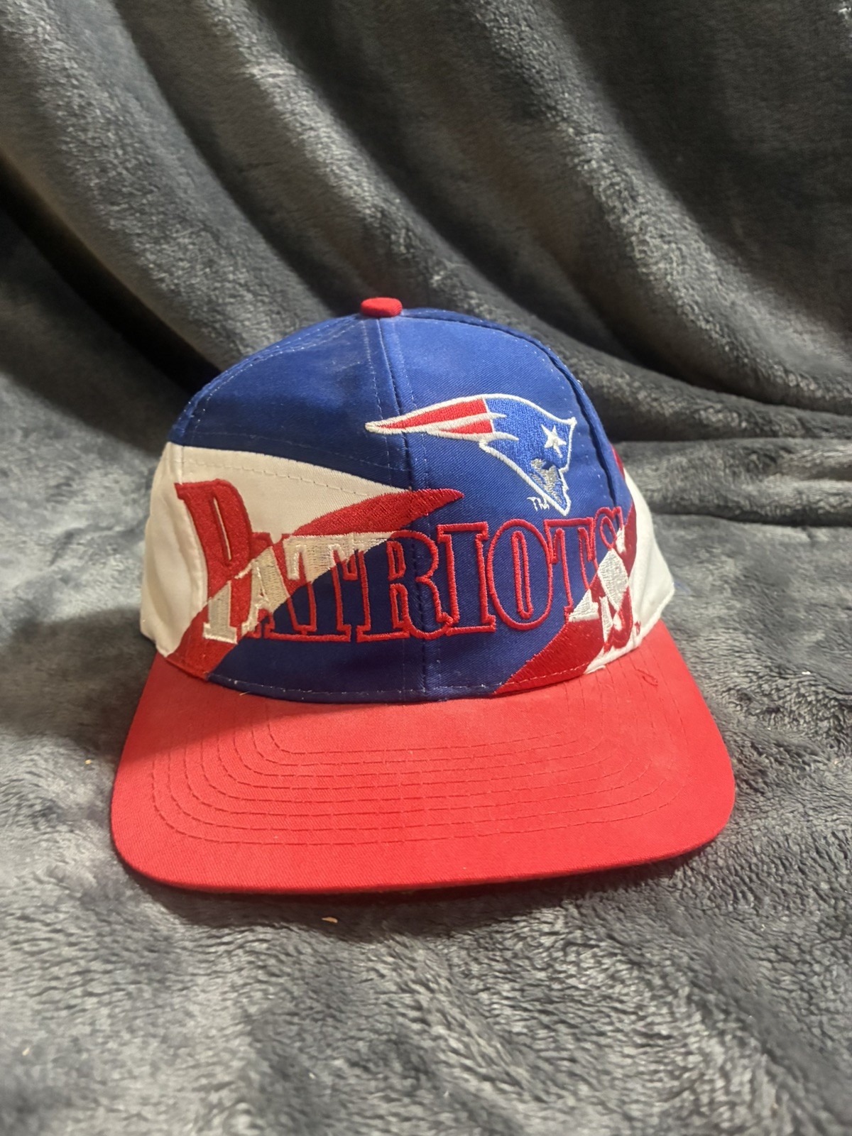 Vintage 90s New England Patriots SnapBack Hat Drew Pearson NICE