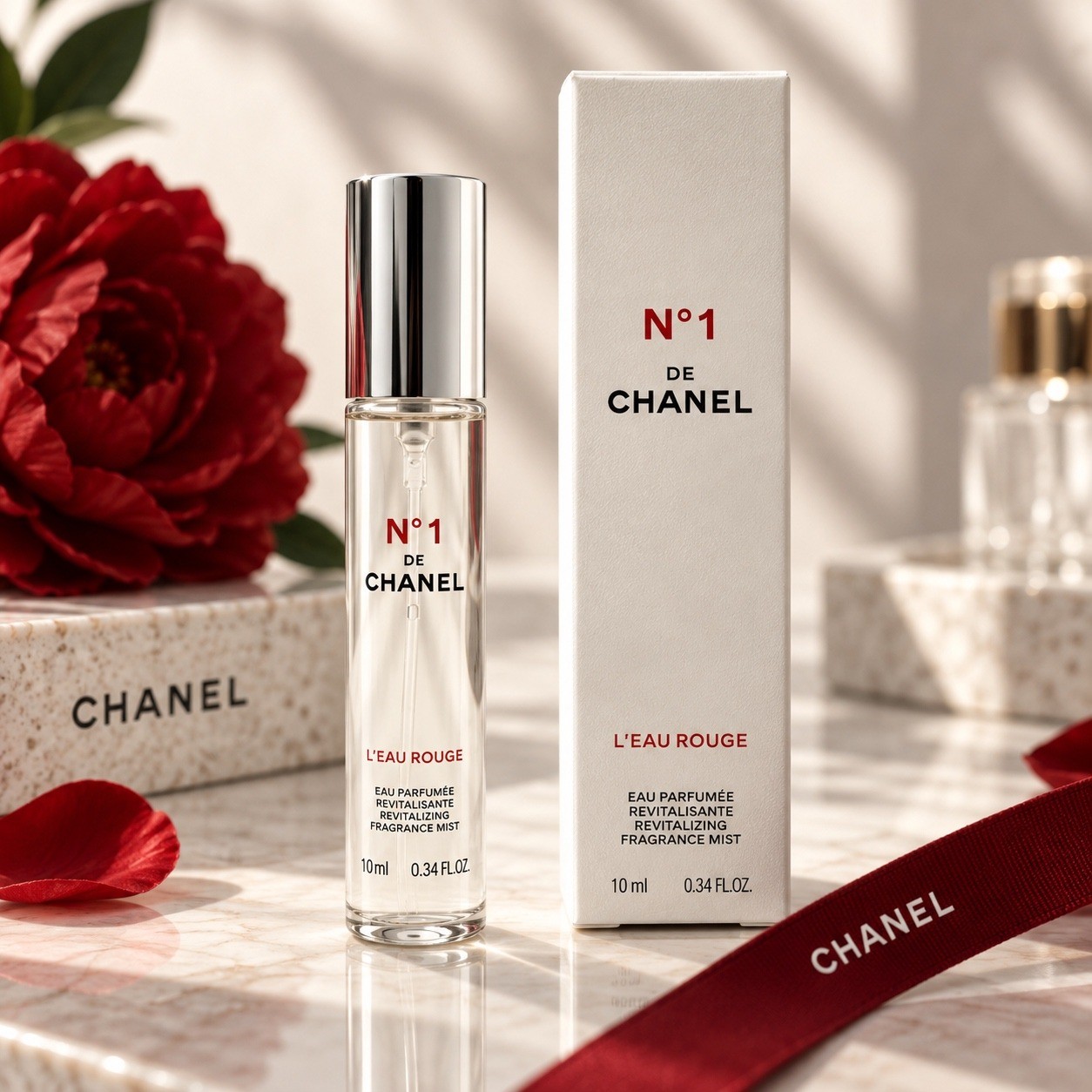 Chanel N.1 L\'Eau Rouge 10 mL Fragrance Mist Spray New In Box