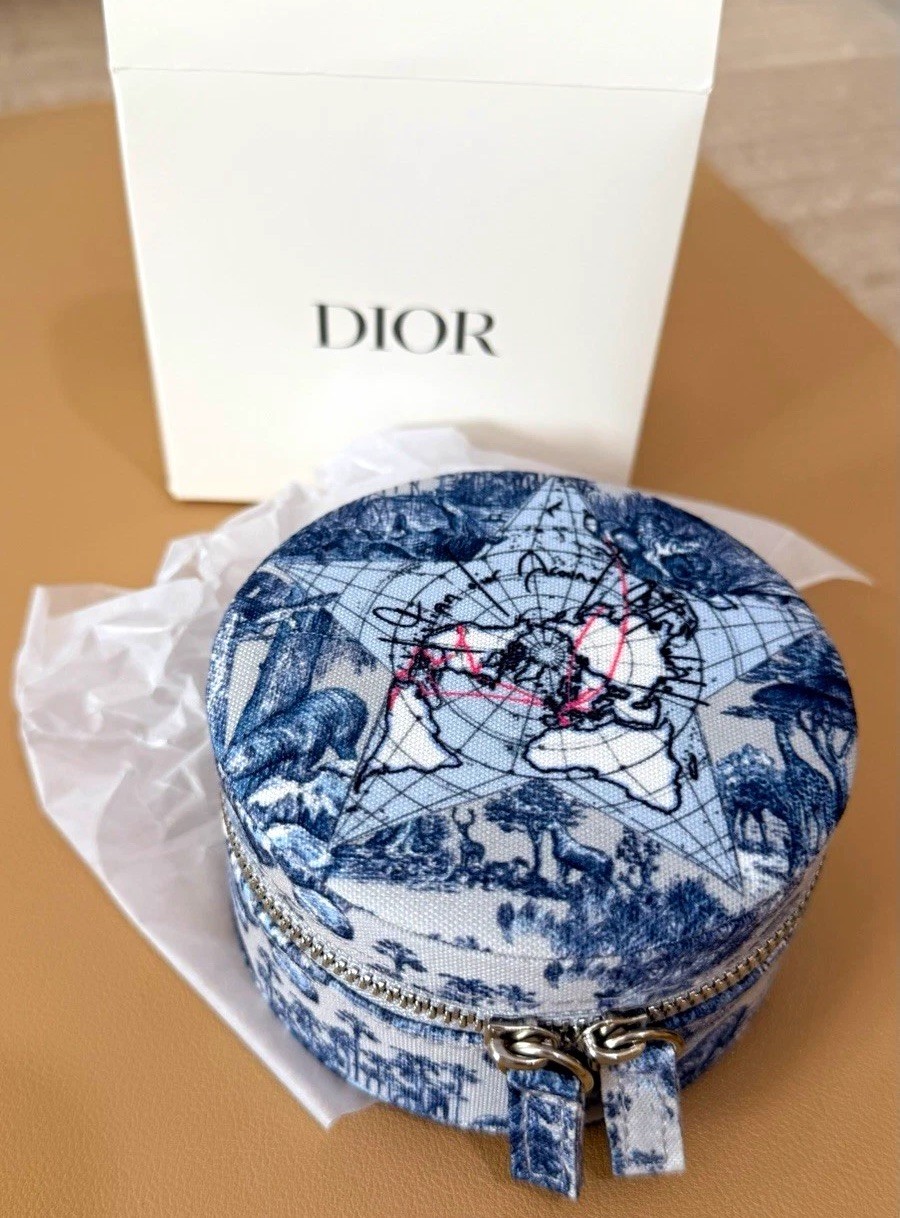 DIOR GWP BEAUTY 2024 Jewelry Case Around The World Motif Loyalty Gift