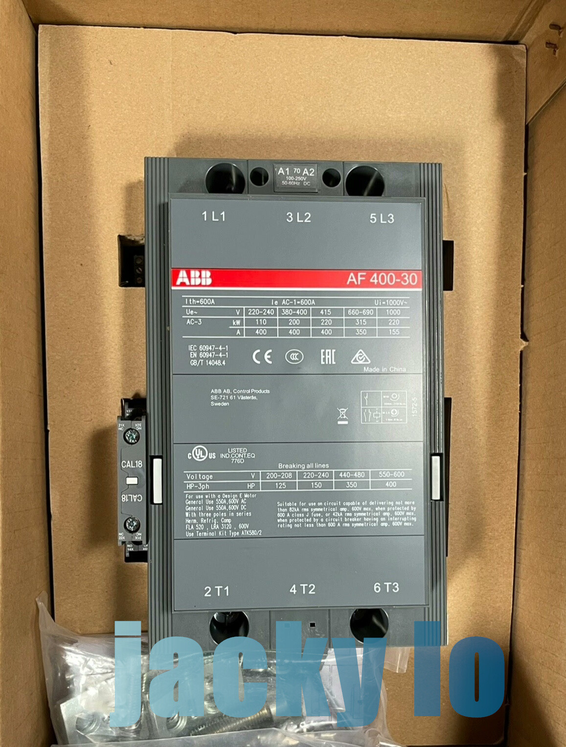 1PC Brand New IN BOX ABB AF400-30-11 Contactor In Box #US 1PC Brand New IN BOX ABB AF400-30-11 Contactor In Box #US