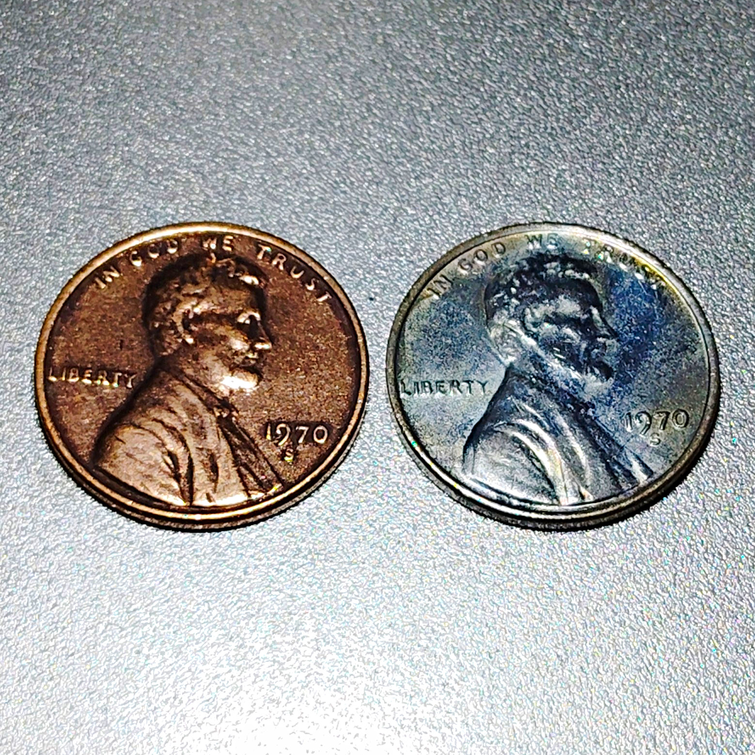 1970-S Lincoln Memorial Small Cent Bronze BN/RB Business Strike KM#201a Lot 2
