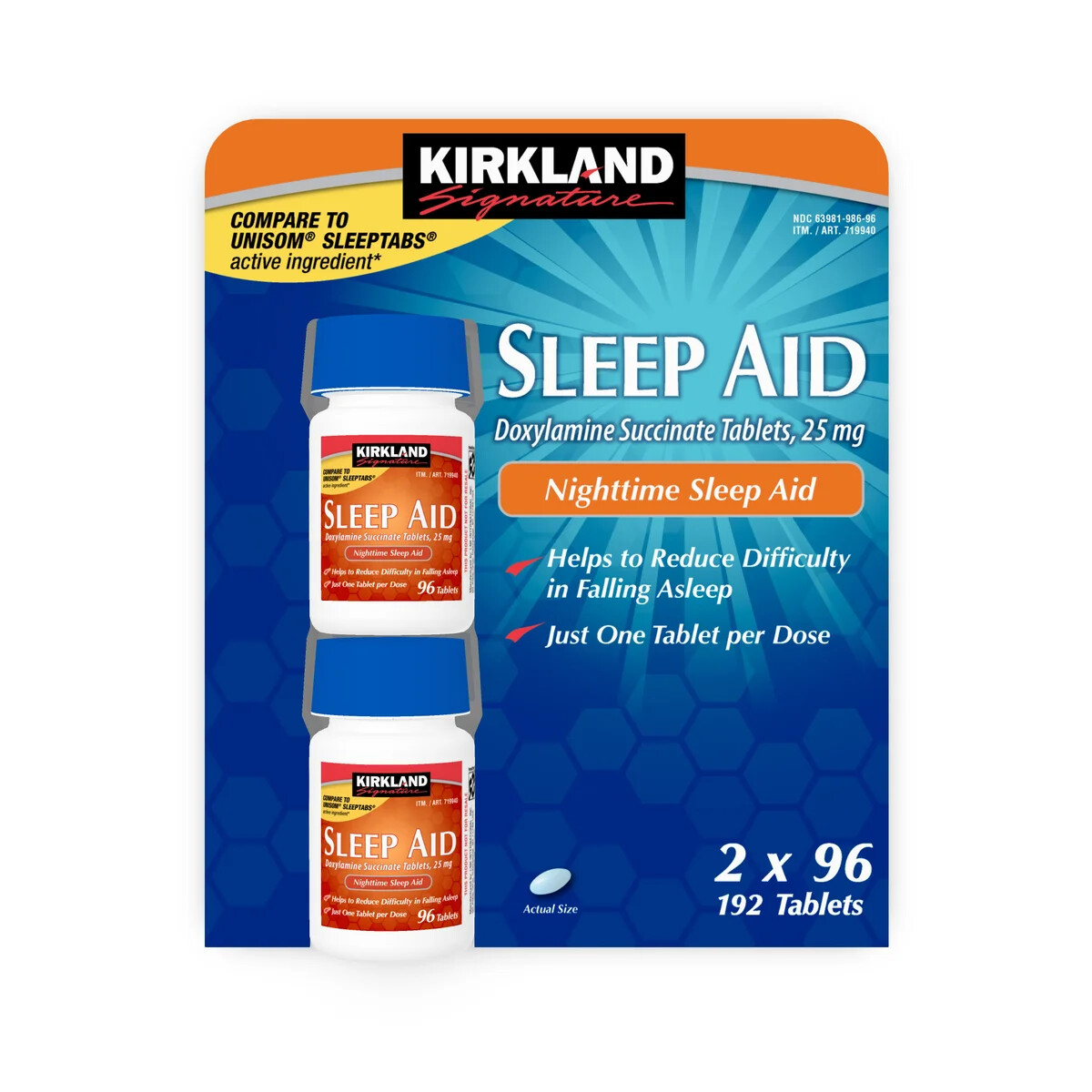 Kirkland Signature Sleep Aid, 192 Tablets Kirkland Signature Sleep Aid, 192 Tablets