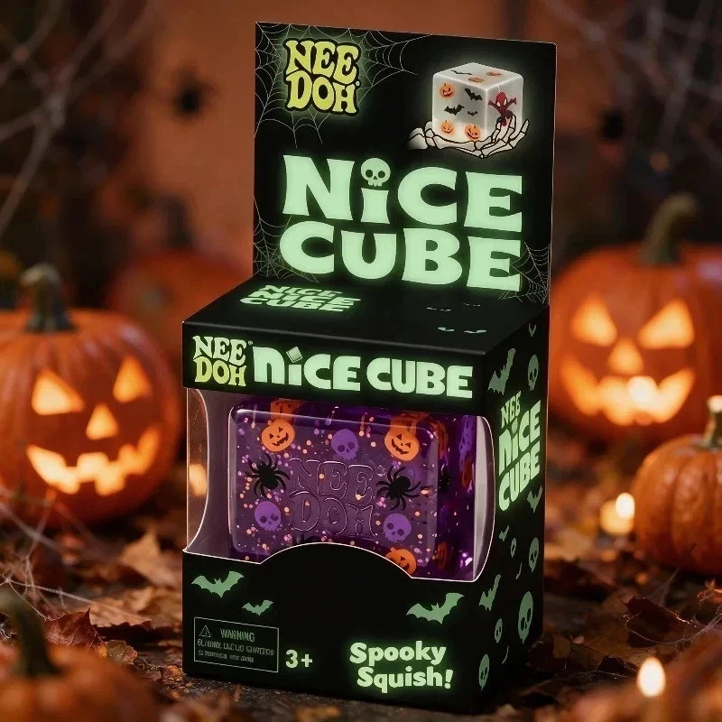 Nee-Doh-Halloween Nice Cube , Spooky Squish Schyling Halloween Squishy best gift Nee-Doh-Halloween Nice Cube , Spooky Squish Schyling Halloween Squishy best gift