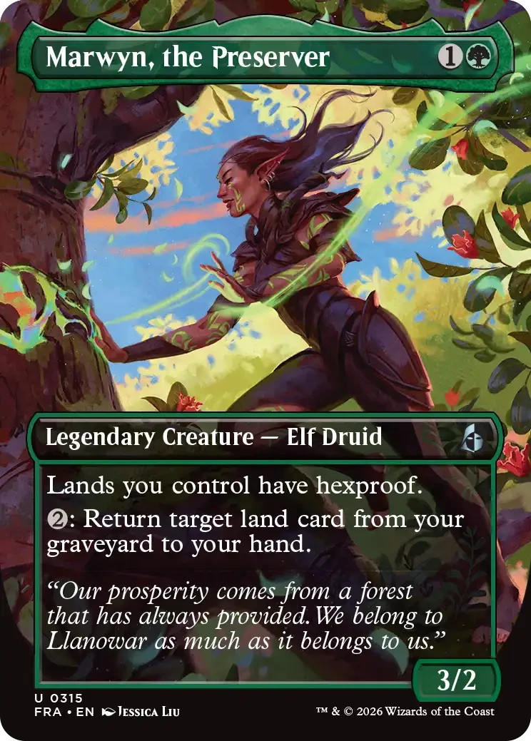 Marwyn the Preserver - Borderless - MtG Reality Fracture - NM