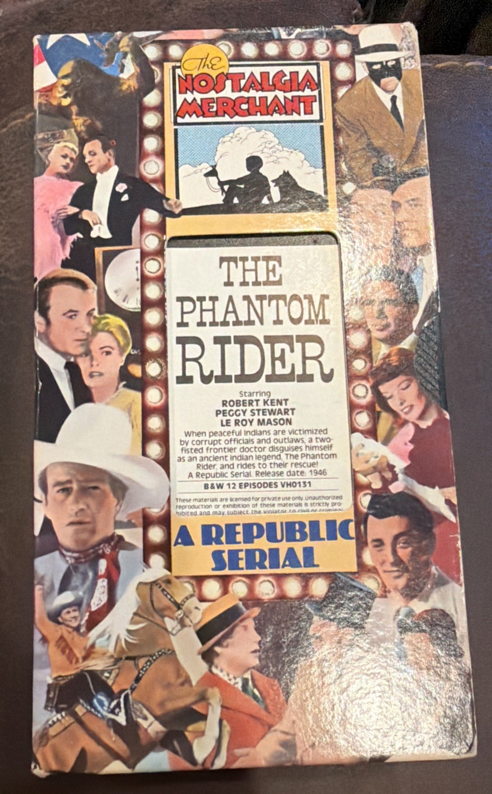 Republic Pictures Home Video The Phantom Rider VHS Box Set 2 Tape B&W 1946 NR Republic Pictures Home Video The Phantom Rider VHS Box Set 2 Tape B&W 1946 NR