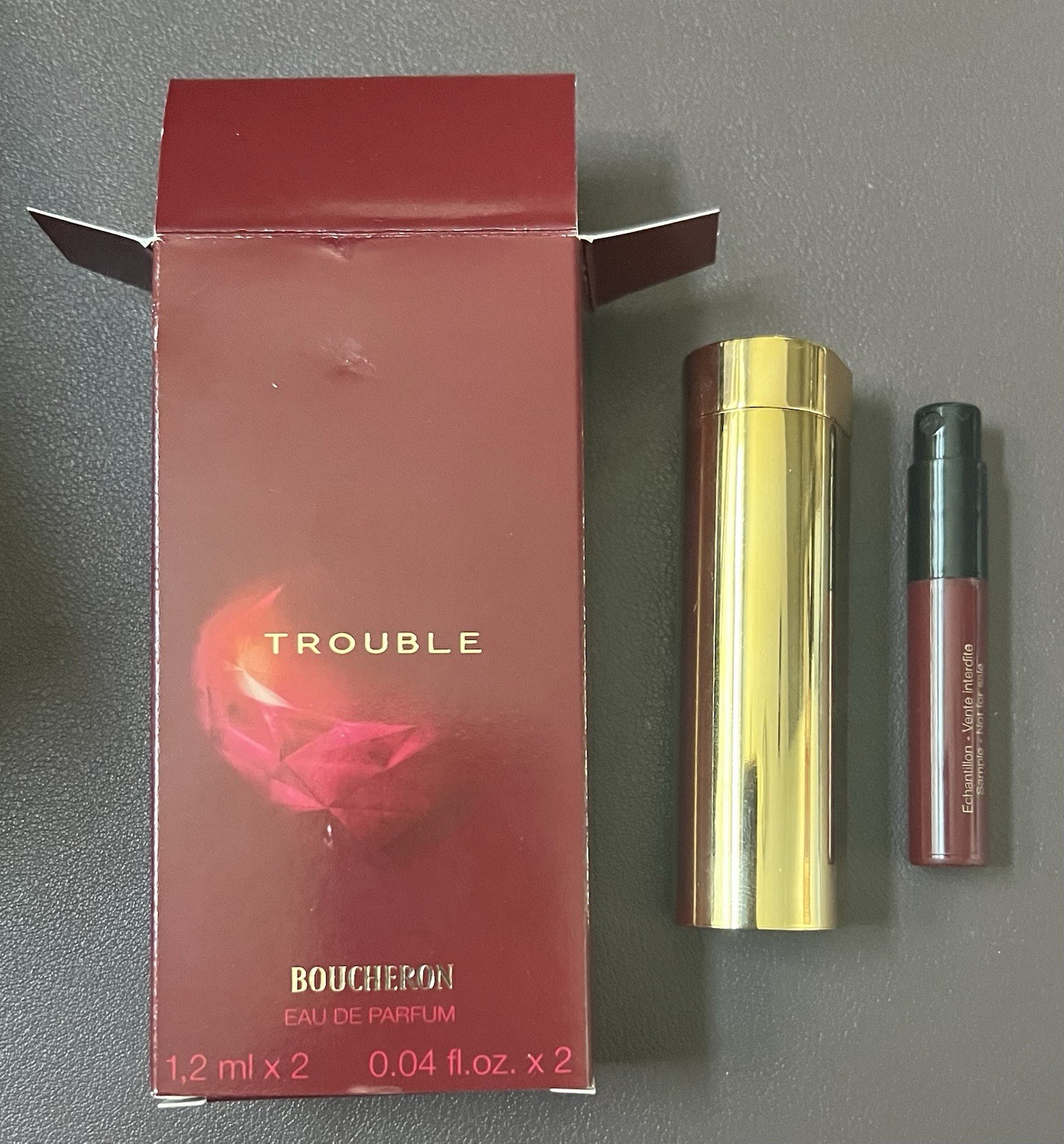 Vintage Boucheron TROUBLE Eau De Parfum 1.2ml 0.04 fl.oz x2 Vintage Boucheron TROUBLE Eau De Parfum 1.2ml 0.04 fl.oz x2