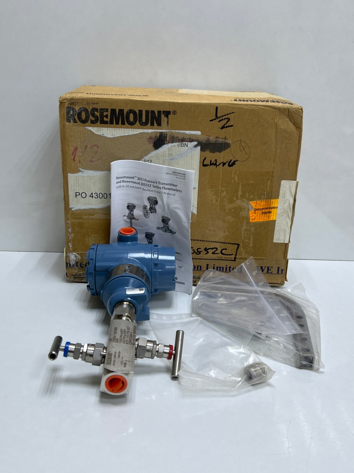 ROSEMOUNT 3051TG3A2B21BB4I1M5P1Q4Q8S5 TRANSMITTER 800PSI/55.2BAR