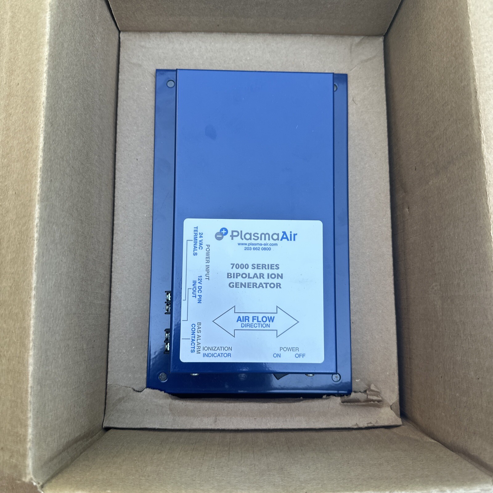 PlasmaAir PA7301 Plasma Air 7400 Duct Mounted Needlepoint Ionizer 24VAC 4200CFM