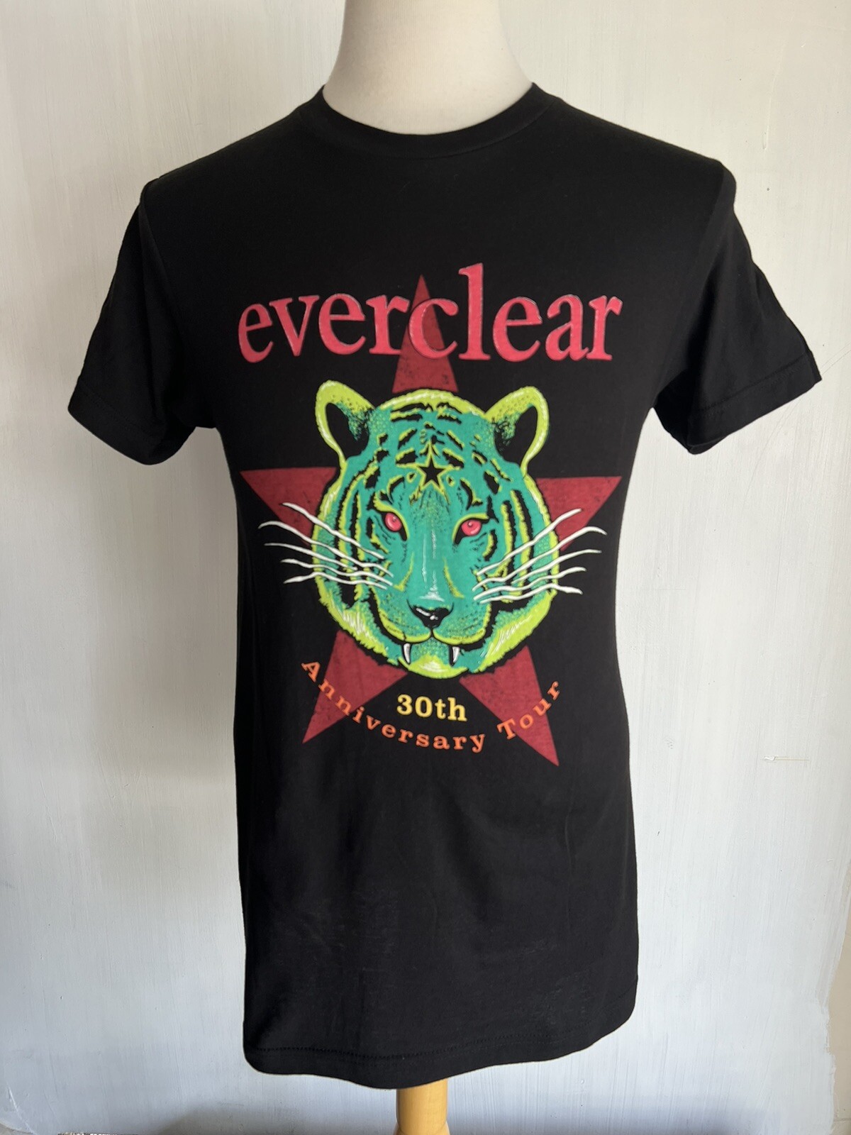 EVERCLEAR (2023) Official 30th Anniversary Tour 90s Band Red Star T-Shirt Small