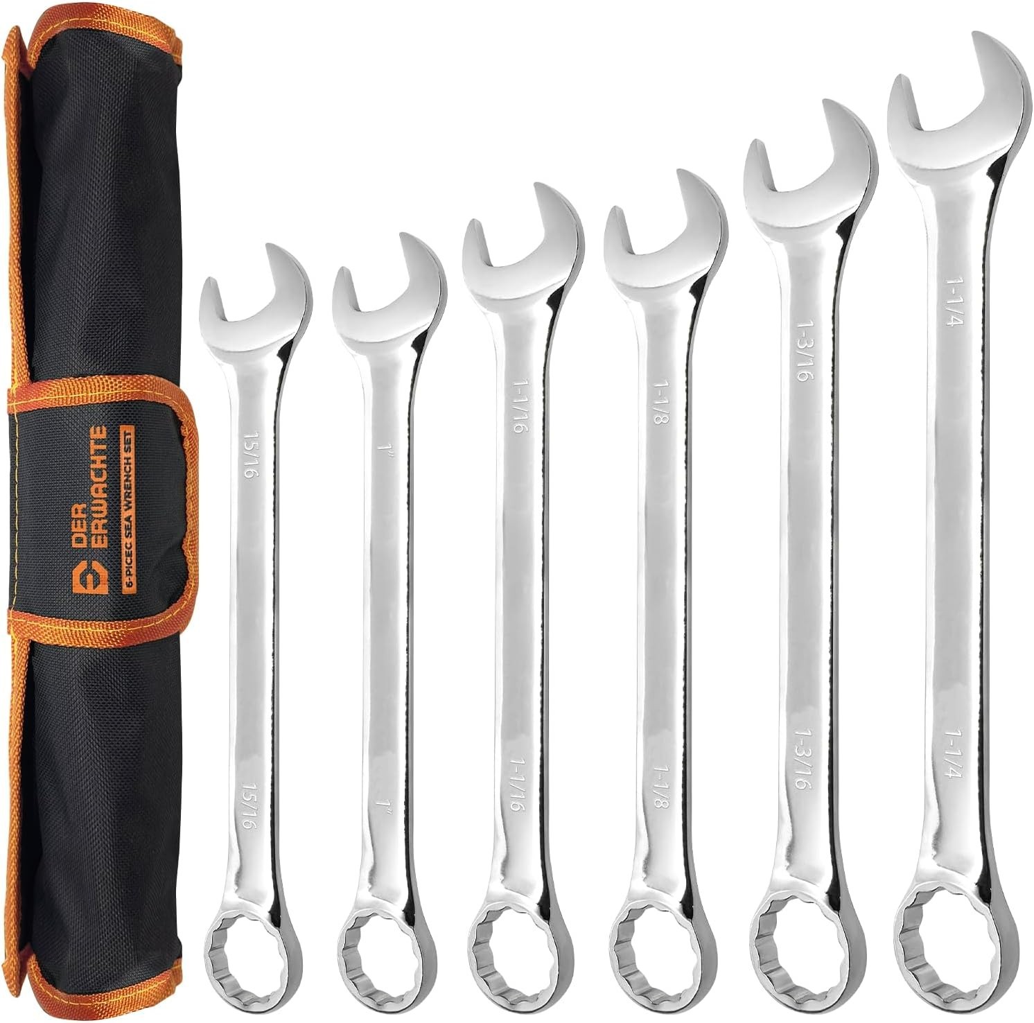 6-Piece SAE Wrench Set, Large Wrench Set 6-Piece SAE Wrench Set, Large Wrench Set