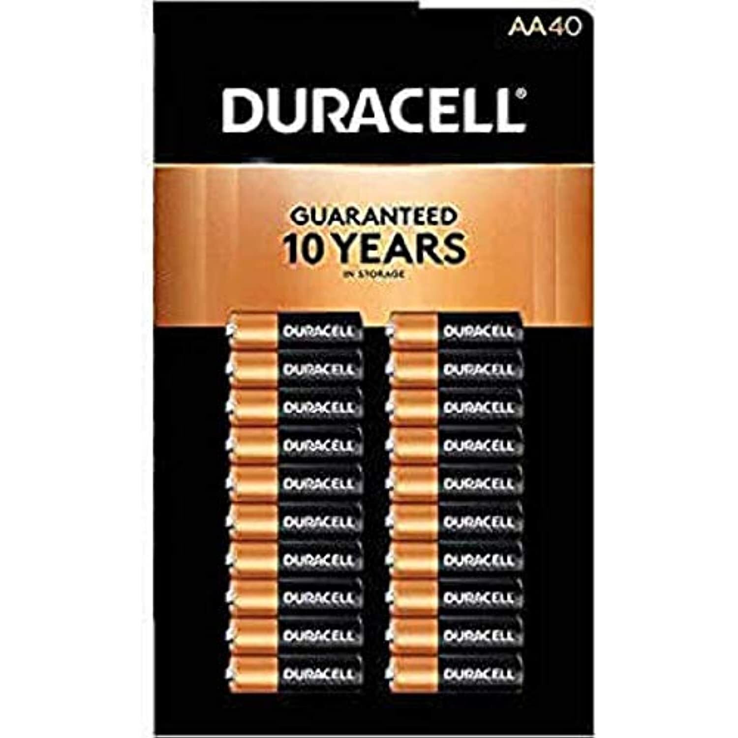 Duracell - Copper Top AA Alkaline Batteries Double A 40 ct Duracell - Copper Top AA Alkaline Batteries Double A 40 ct