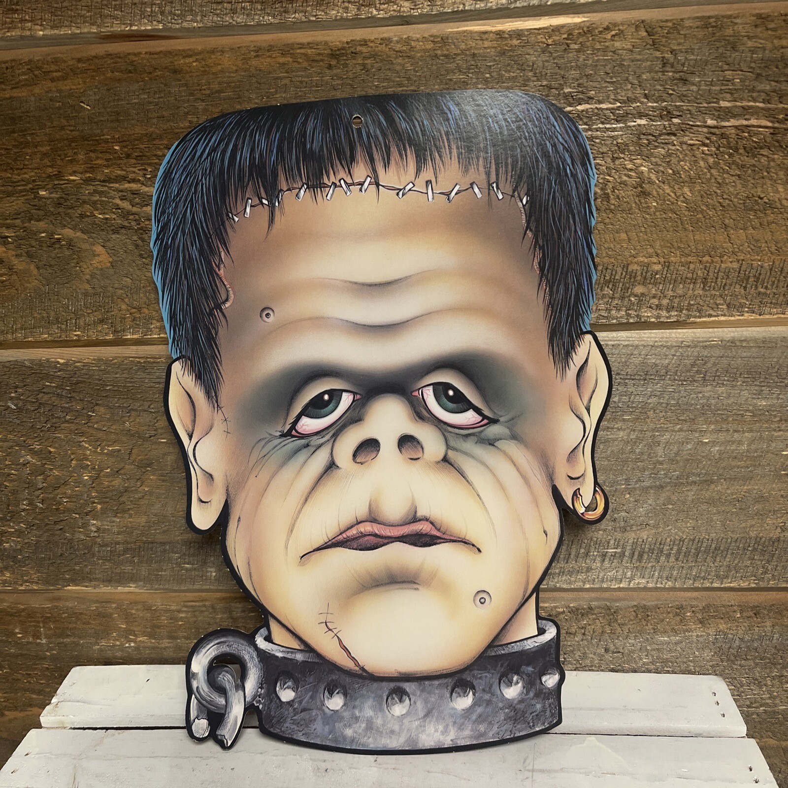 Vintage Beistle Frankenstein Monster Large 15” Cut Out Two Sided 1980\'s New Vintage Beistle Frankenstein Monster Large 15” Cut Out Two Sided 1980\'s New