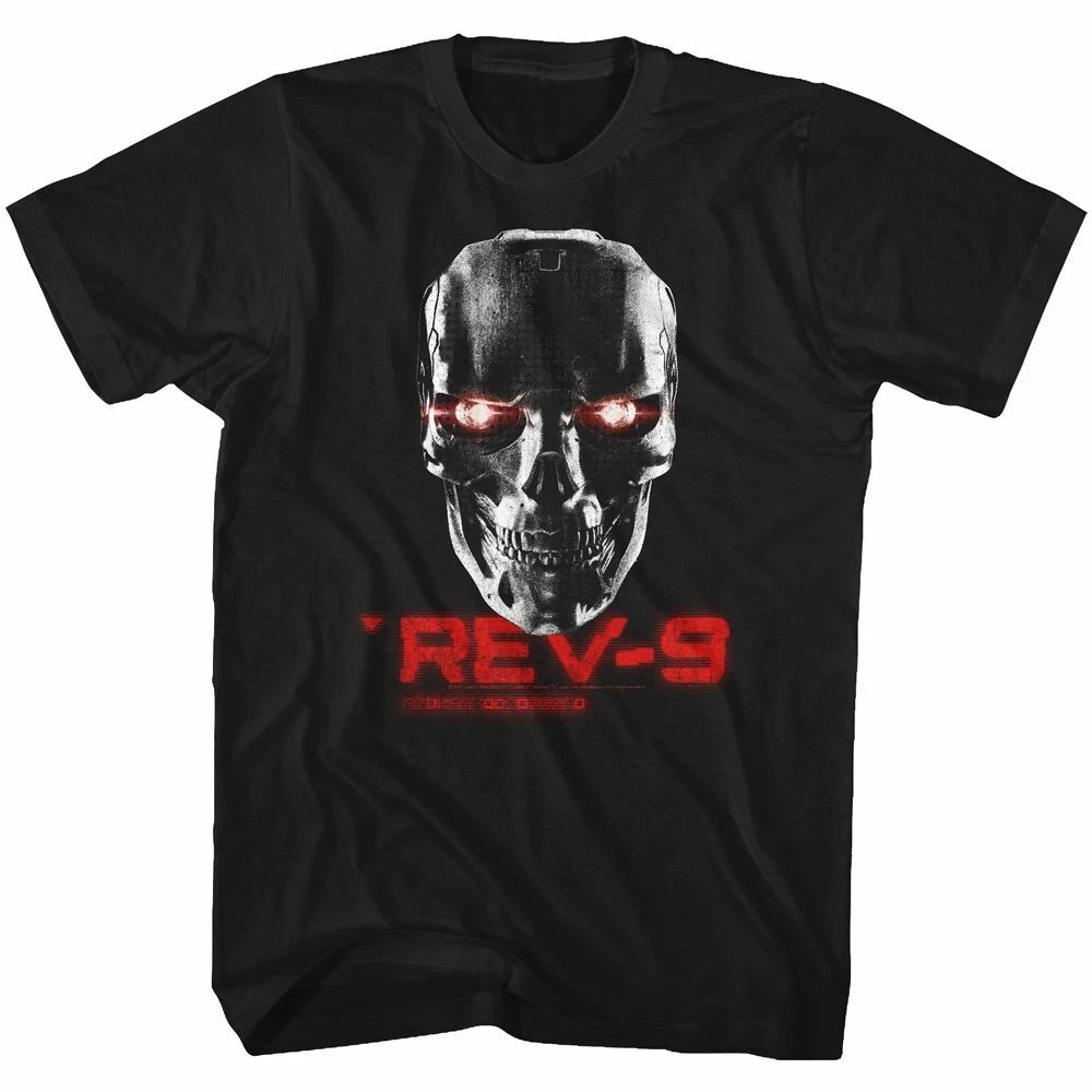 Terminator Movie T-Shirt New 1984 Arnold Schwarzenegger REV 9 Black