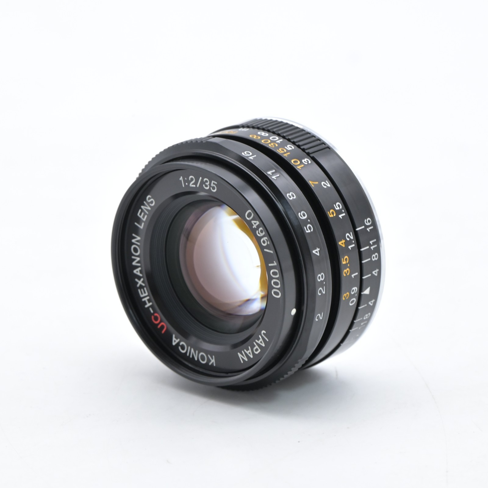 Konica UC Hexanon 35mm f2 MF Black Lens \
