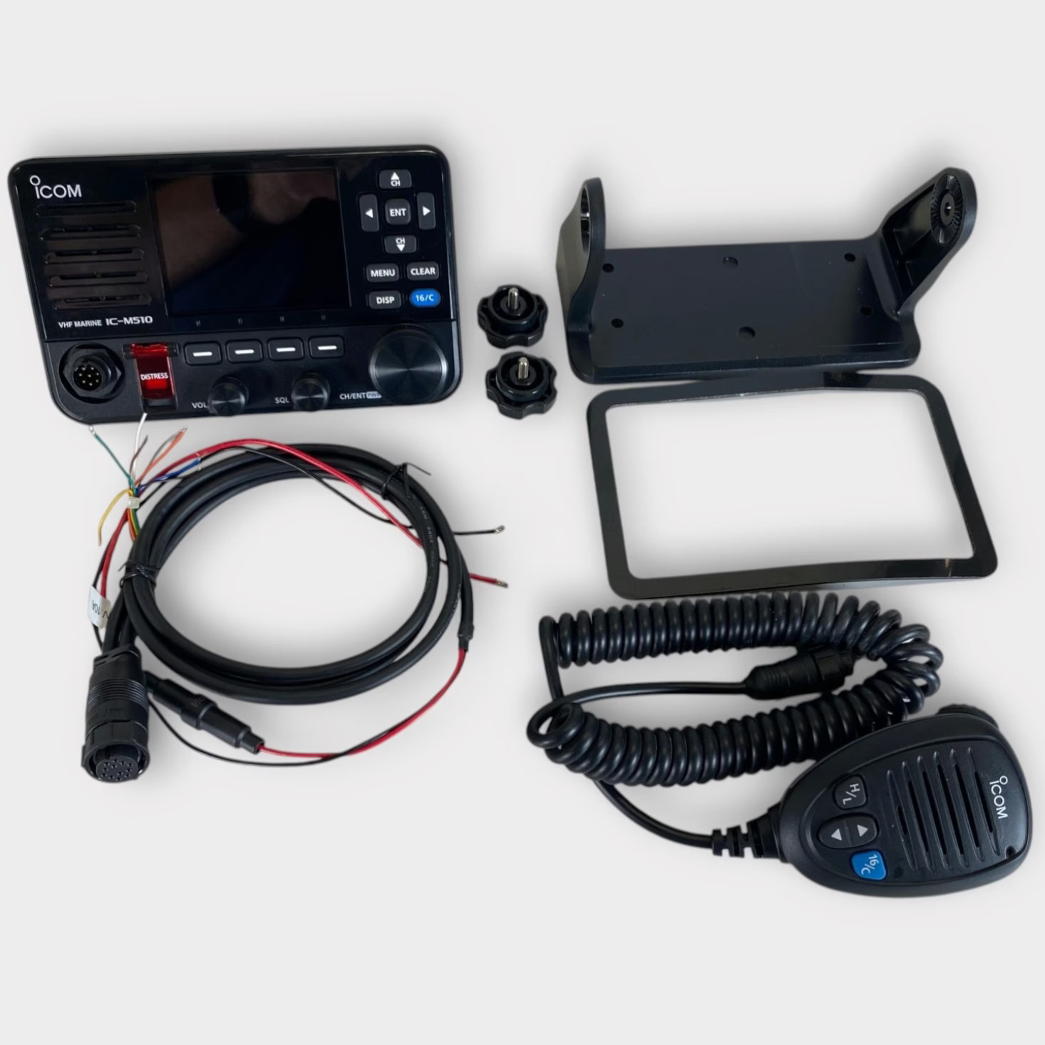 Icom IC-M510 EVO W/ Power Cable And HM-205RB Fist Mic - FULLY TESTED - Used Icom IC-M510 EVO W/ Power Cable And HM-205RB Fist Mic - FULLY TESTED - Used