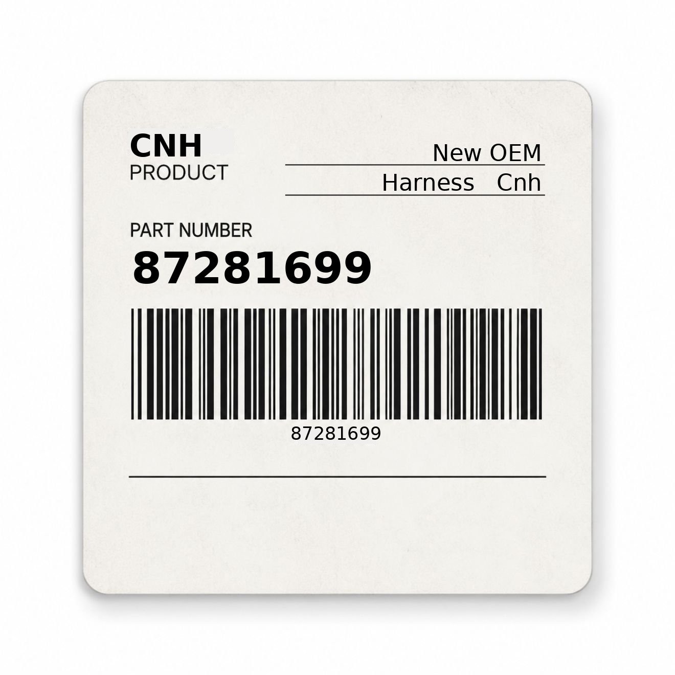 87281699 Harness Surplus CNH 87281699 Harness Surplus CNH