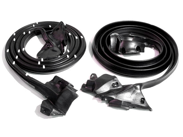 1973-1977 Chevrolet El Camino & SS new rubber door weatherstrip seals, pair