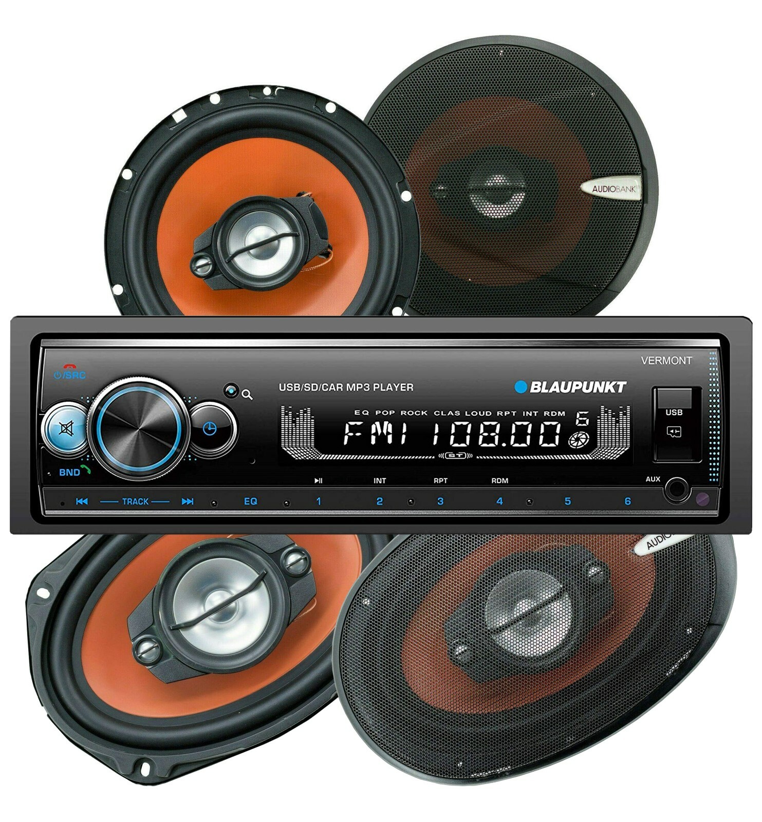 Blaupunkt VERMONT72  Bluetooth Receiver + 4x Audiobank AB-790 & AB-674 Speakers