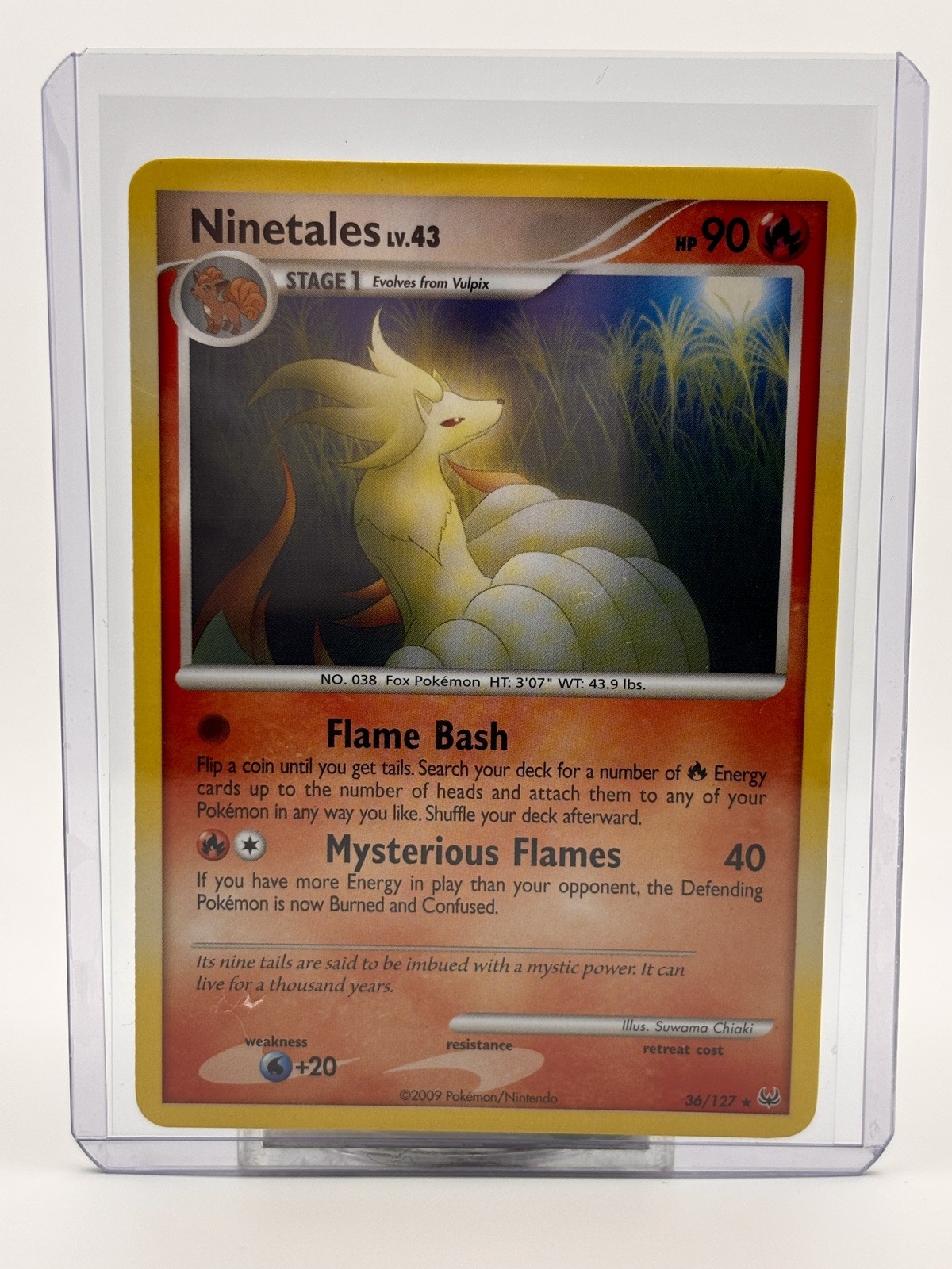 Pokémon TCG 2009 Ninetales 36/127 Platinum - LP