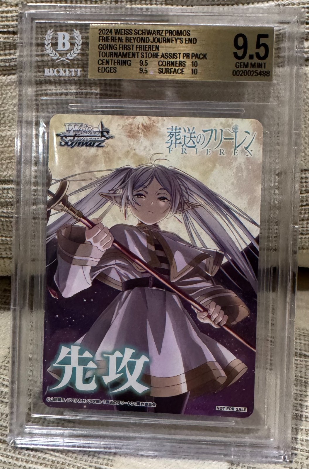 2024 WEISS SCHWARZ FRIEREN SFN/S108 FIRST ATTACK PROMO FRIEREN BGS 9.5 2024 WEISS SCHWARZ FRIEREN SFN/S108 FIRST ATTACK PROMO FRIEREN BGS 9.5