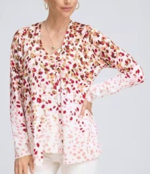 NWOT Chicos 3 XL Confetti Sweater Set VNeck Slvless Tank and Open L/S Cardigan
