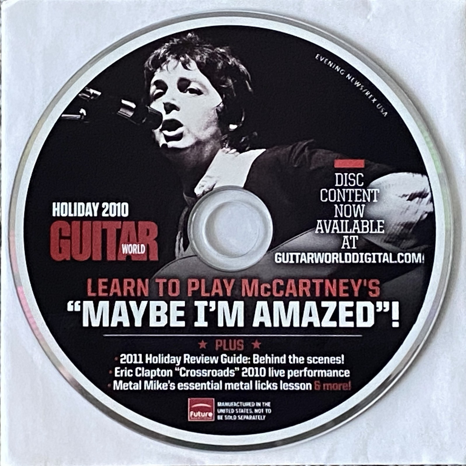 Eric Clapton - Guitar World Holiday 2010 CD-ROM