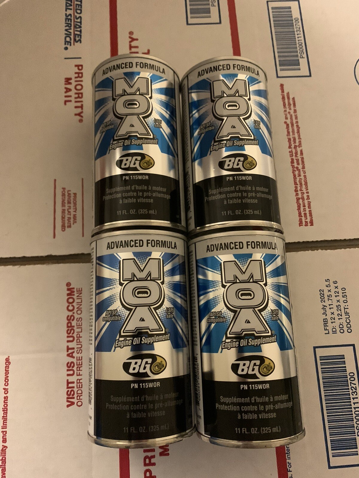 BG MOA Advance Formula Engine Oil Supplement 11oz. Can PN 115 4 PACK BG MOA Advance Formula Engine Oil Supplement 11oz. Can PN 115 4 PACK