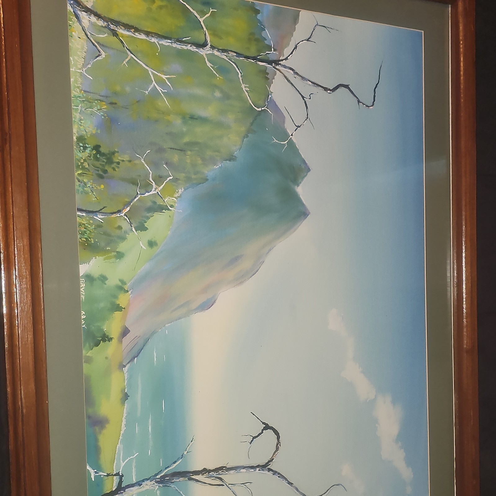 Bryce Gray Original Watercolor Landscape Painting Realism Framed Signed Nature Bryce Gray Original Watercolor Landscape Painting Realism Framed Signed Nature