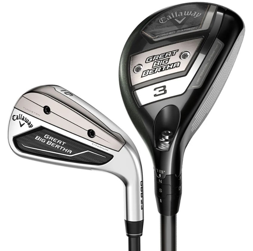 Callaway Great Big Bertha 23 Combo 4-PW, AW Iron Set Reg UST Nanocore IP 60 Mint