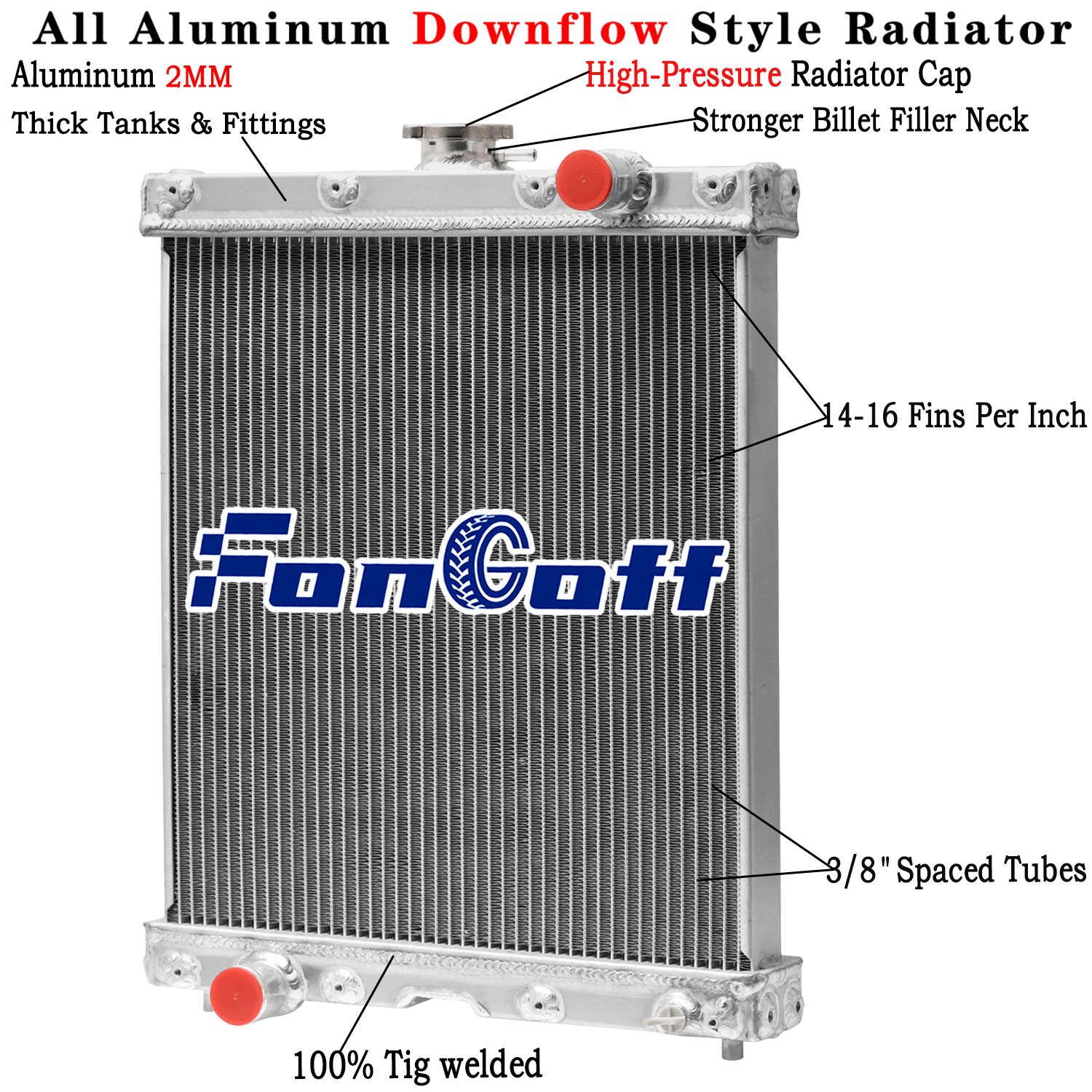 LVA12637 4 Row Radiator Fits John Deere 7200A 7400 7500A 7700A 8000A 8700A