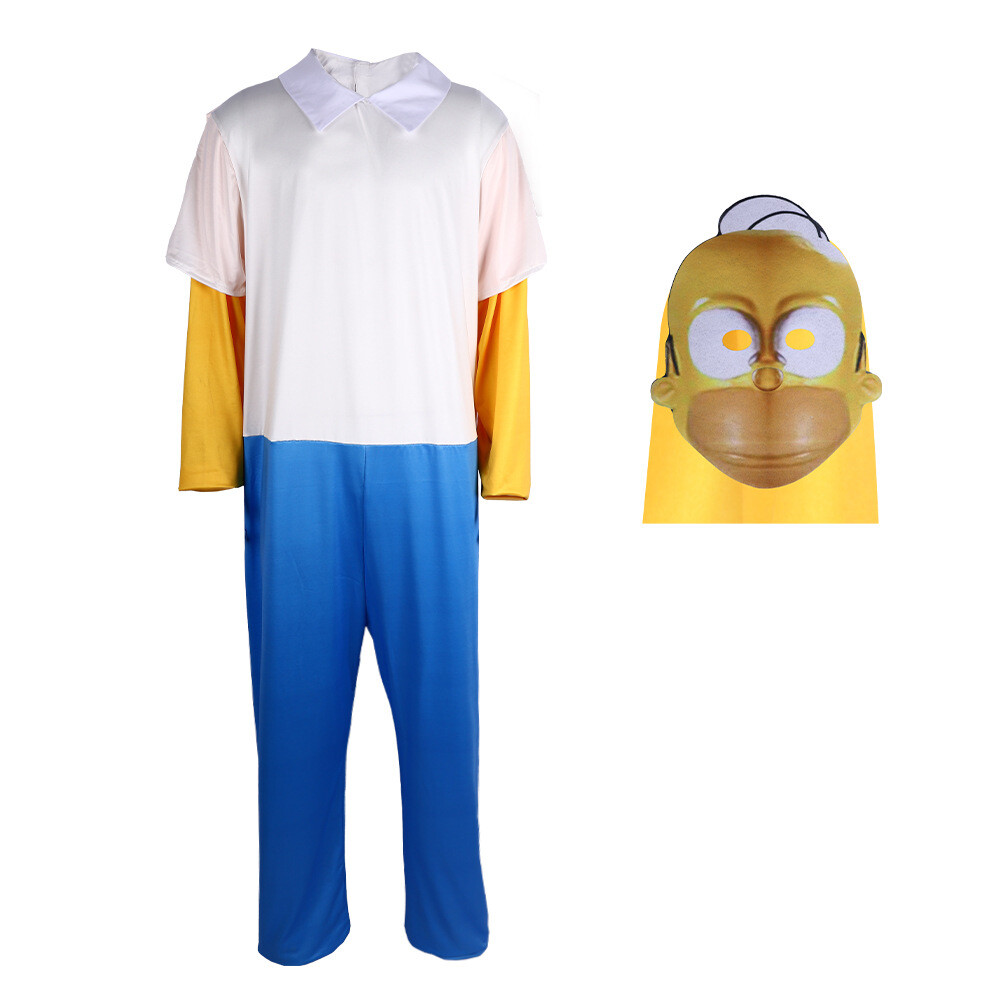 The *Simps0ns Cosplay Costume Maggie Homer Bart Family Jumpsuit Suit Halloween
