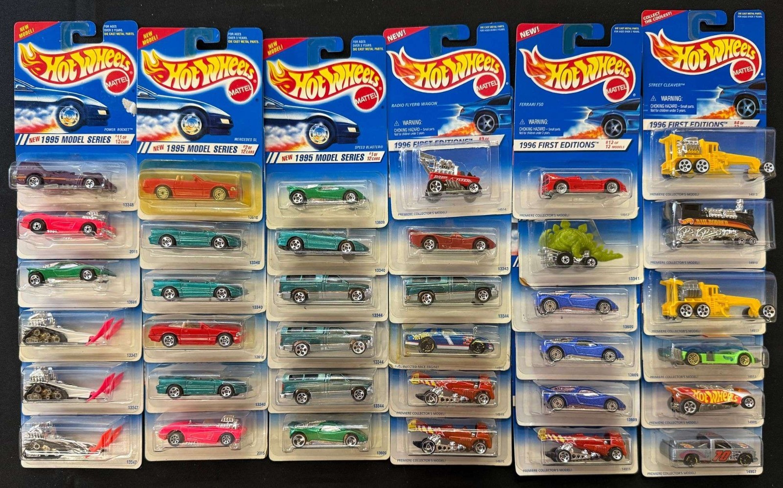 36 Hot Wheels 1995 Model Series 1996 First Editions Ferrari F50 Radio Flyer Lot