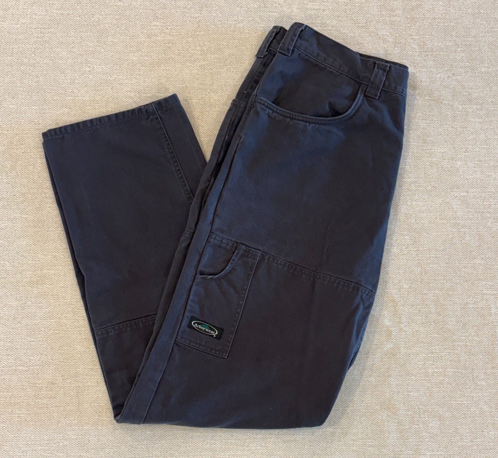 Arborwear Original Tree Climbers Work Pants Blue Cotton Size 36x34 Double Knee Arborwear Original Tree Climbers Work Pants Blue Cotton Size 36x34 Double Knee