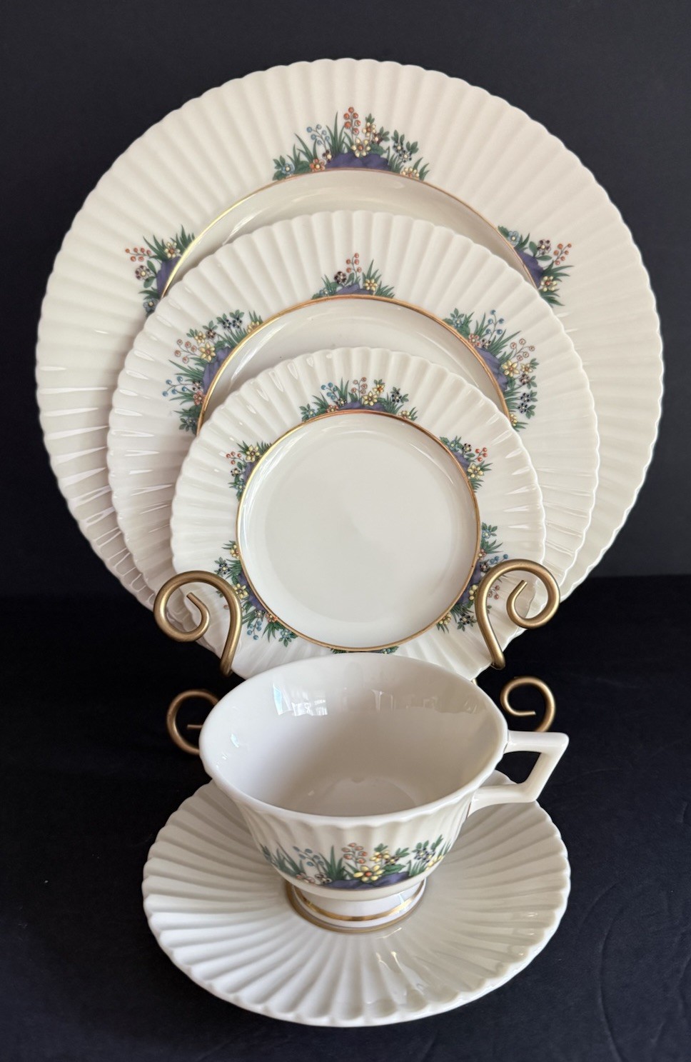 Lenox RUTLEDGE China Lot Of Four 5 Piece Place Settings Lenox RUTLEDGE China Lot Of Four 5 Piece Place Settings