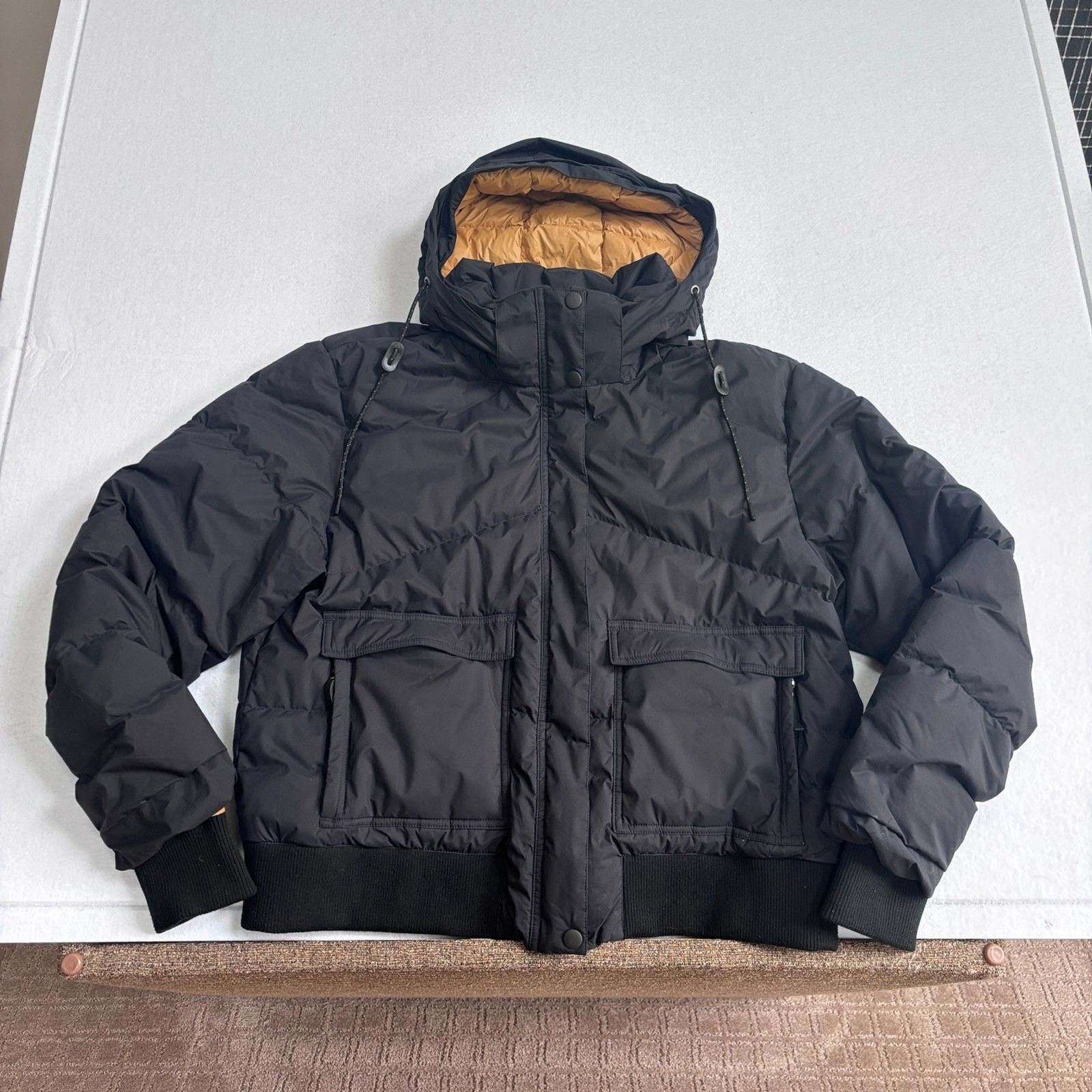 Prana Kromata Bomber Jacket Women’s XL Black Duck Down Puffer Warm Winter Prana Kromata Bomber Jacket Women’s XL Black Duck Down Puffer Warm Winter