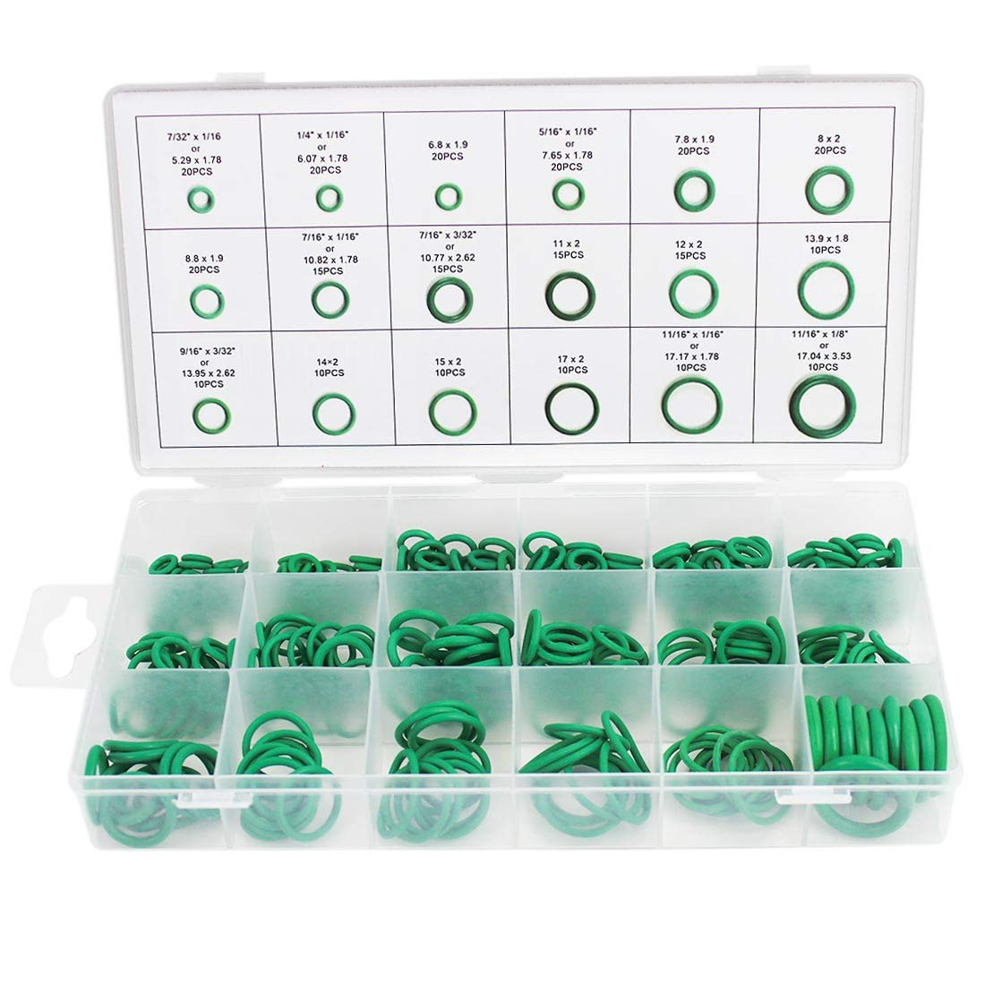 270 Piece O Rings Assortment Rubber O-Ring Assortment Kit Grommets Hea 270 Piece O Rings Assortment Rubber O-Ring Assortment Kit Grommets Hea