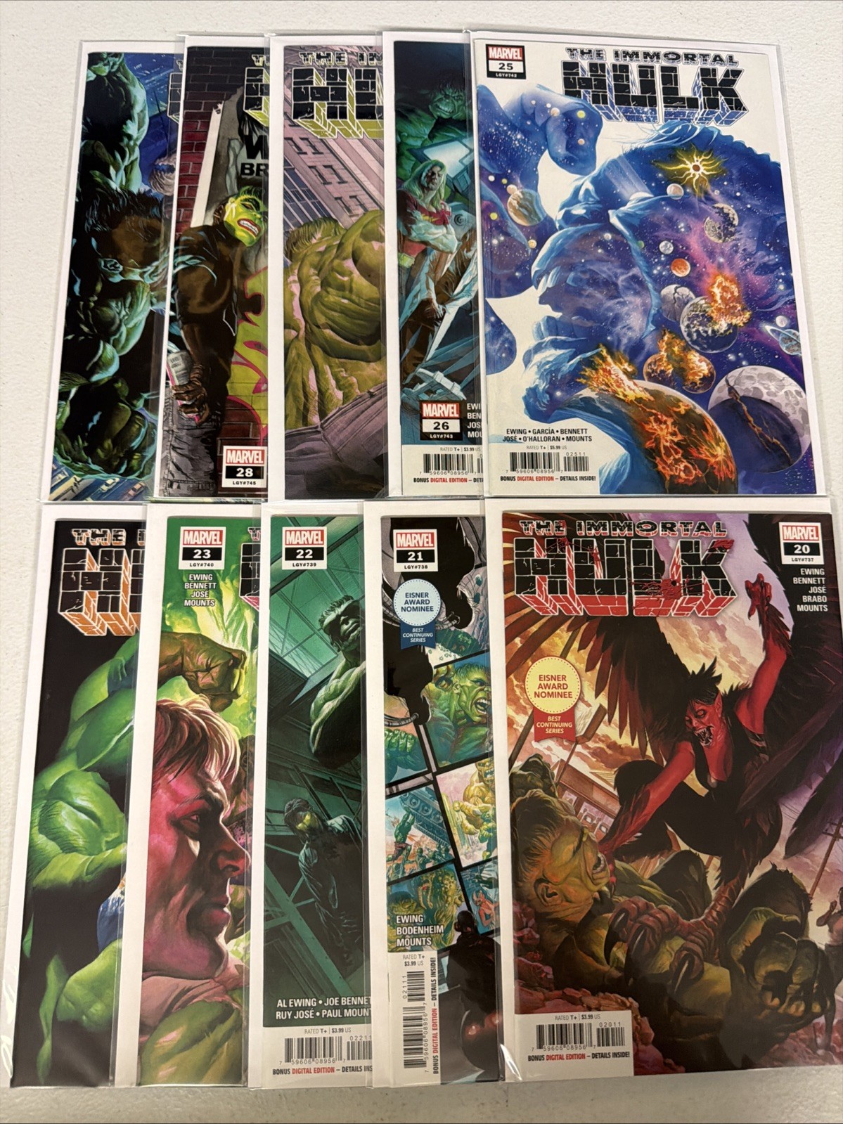 The Immortal Hulk #20 21 22 23 24 25 26 27 28 29 1st Prints Marvel Lot NM- *U10