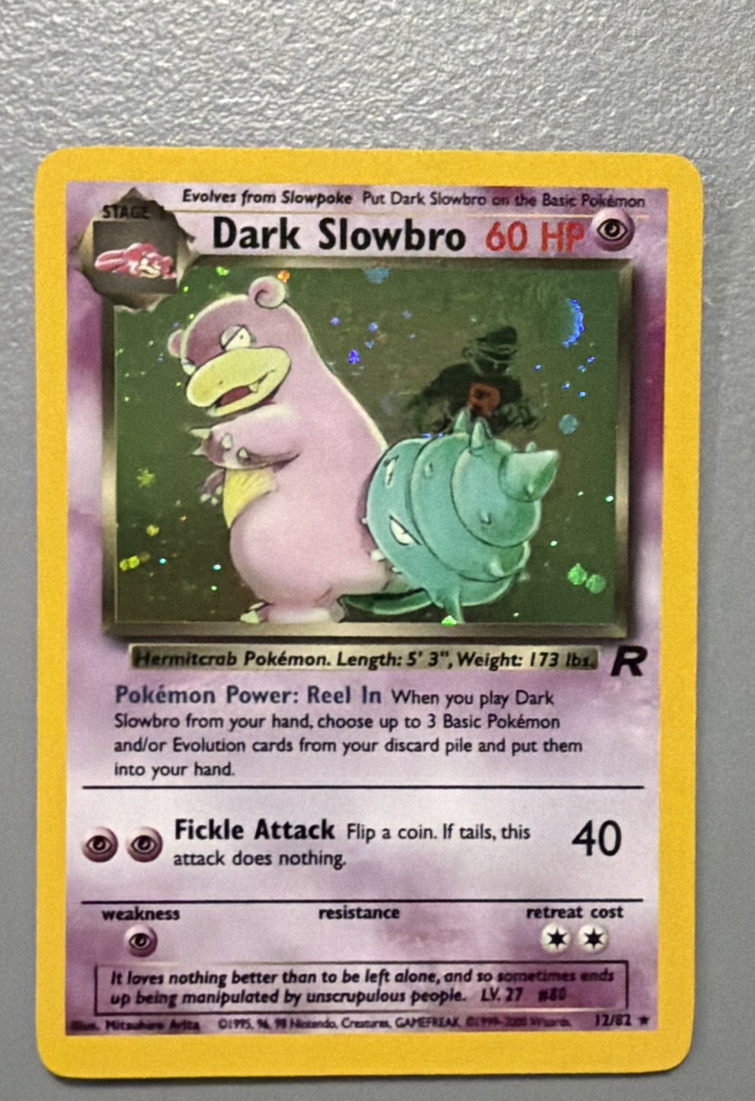 Dark Slowbro 12/82 Team Rocket Holo