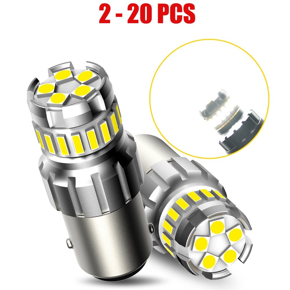 AUXITO 2-20X 1157 BAY15D White Stop Turn Tail LED Light Bulb Set No Hyper Flash AUXITO 2-20X 1157 BAY15D White Stop Turn Tail LED Light Bulb Set No Hyper Flash