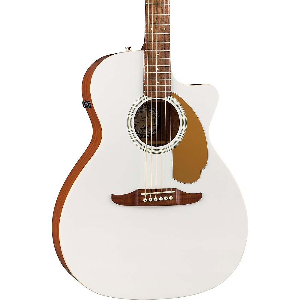Fender Newporter Player LimitedEdition AcousticElectric Guitar Arctic White