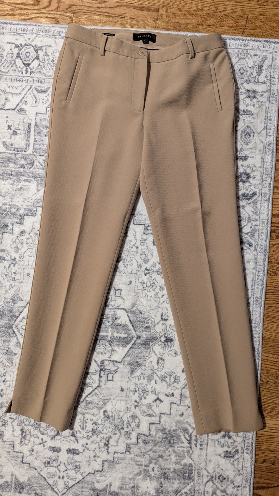 Talbots Hampshire Ankle Pant Women size 4 Camel Tan Slim Leg Talbots Hampshire Ankle Pant Women size 4 Camel Tan Slim Leg