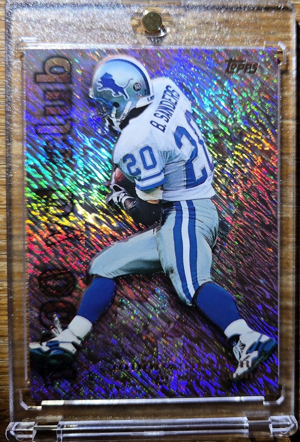 Barry Sanders TOPPS Rare 1000 BOOSTER FOIL REFRACTOR CARD DETROIT LIONS MINT Barry Sanders TOPPS Rare 1000 BOOSTER FOIL REFRACTOR CARD DETROIT LIONS MINT