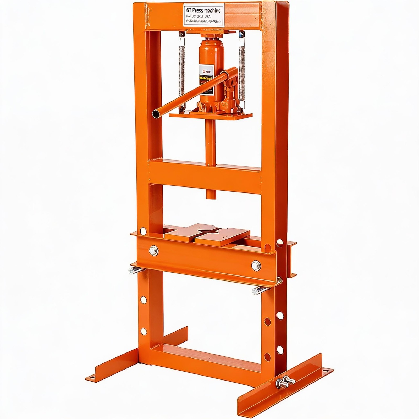 6 12 20 Ton Benchtop Hydraulic Shop Press H-Frame Garage Floor Press  Heavy-Duty