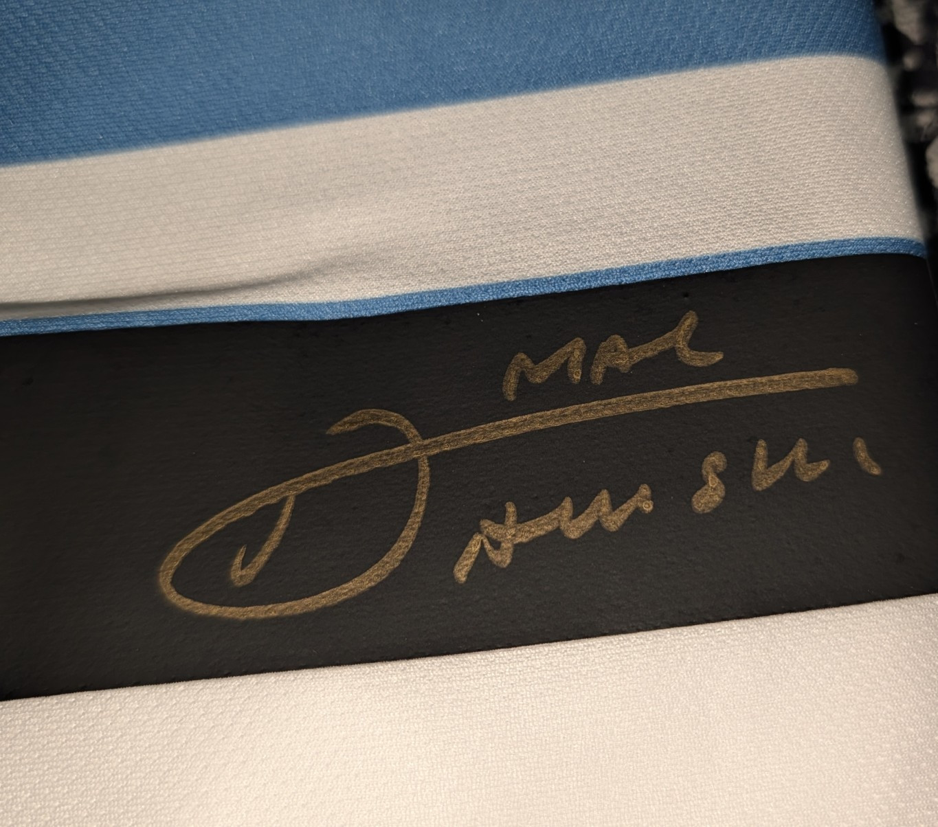 AUTO Argentina 2022 World Cup Champions Alexis Mac Allister Jersey Beckett COA AUTO Argentina 2022 World Cup Champions Alexis Mac Allister Jersey Beckett COA